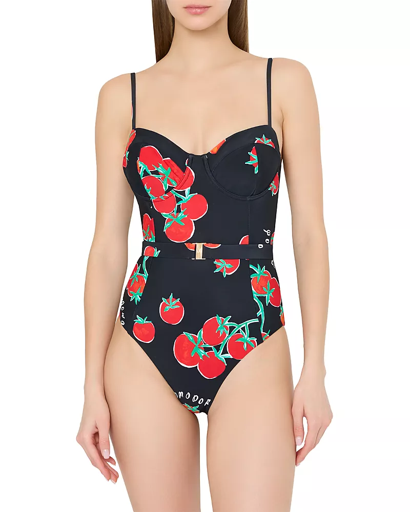 Milly Pomodoro Underwire One Piece Swimsuit