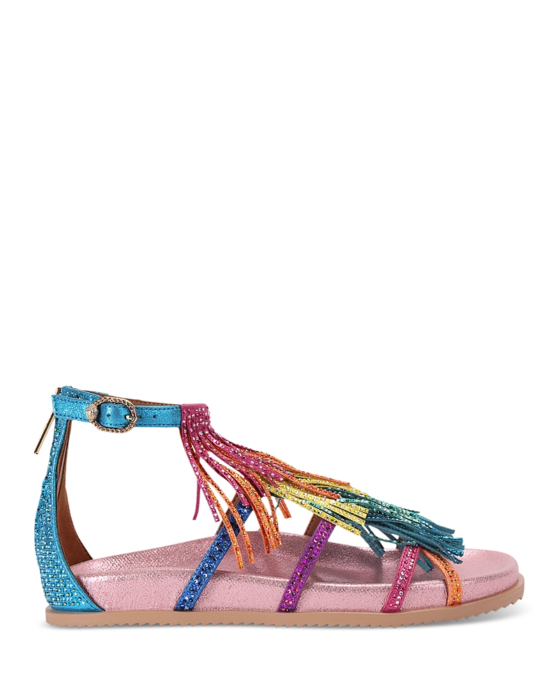 Kurt Geiger London Women's Fringe Flat Sandals