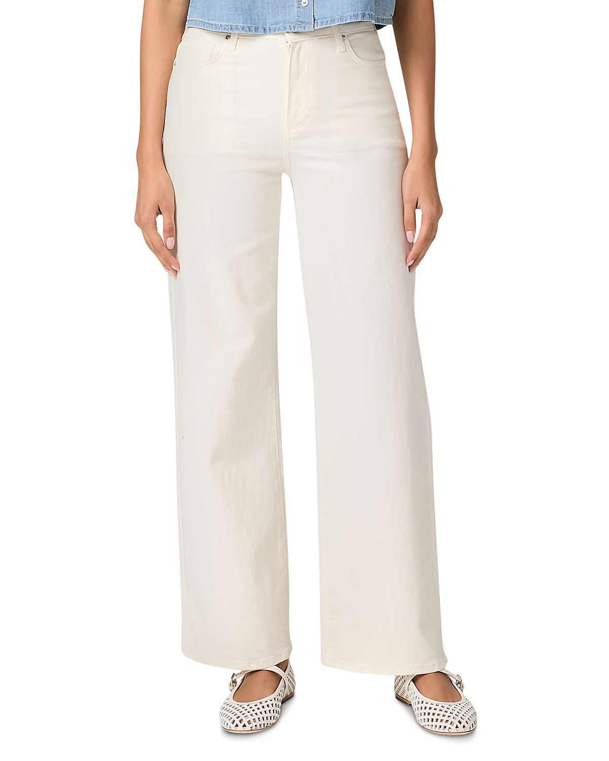 Paige Anessa High Rise Wide Leg Jeans
