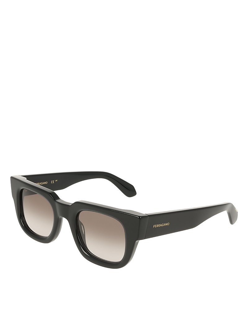 Ferragamo Chunky Square Sunglasses, 49mm