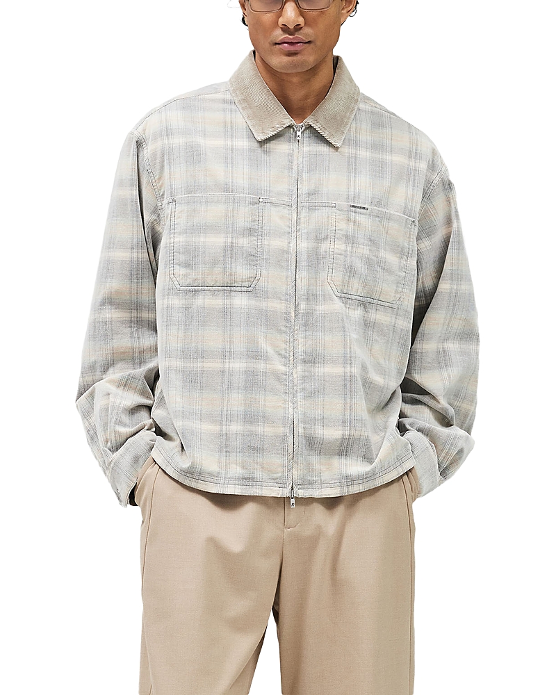 Represent Cord Zip Flannel Shirt