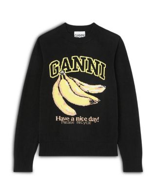 Ganni Banana Graphic Sweater
