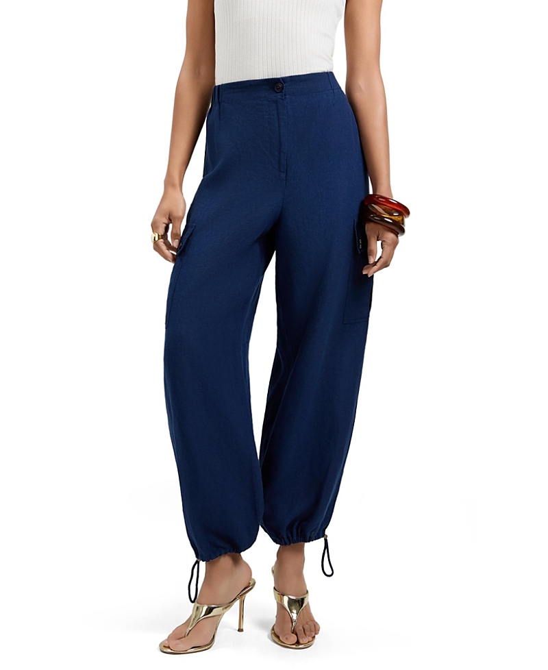 Trina Turk Alico Linen Cargo Pants