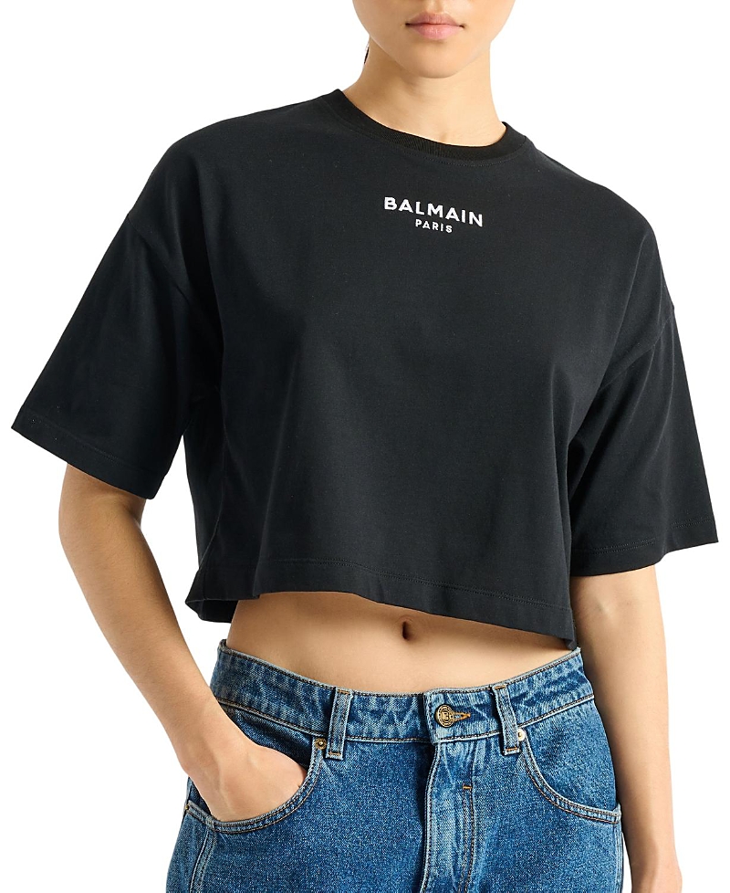 Balmain Embroidered Balmain Paris T-Shirt