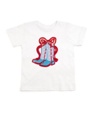 Girls' Patriotic Cowgirl Patch Short Sleeve T-Shirt - Baby, Little Kid, Big Kid