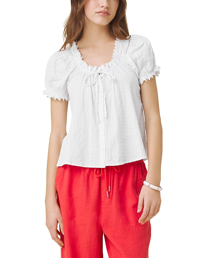 Splendid Gigi Puff Sleeve Top