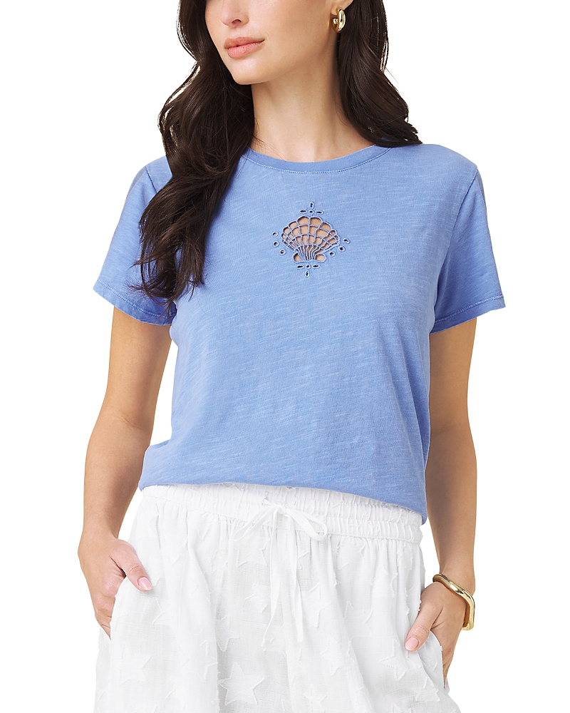 Splendid Seashell Embellished Tee