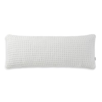 Snug Waffle Lumbar Pillow, 36" x 14"