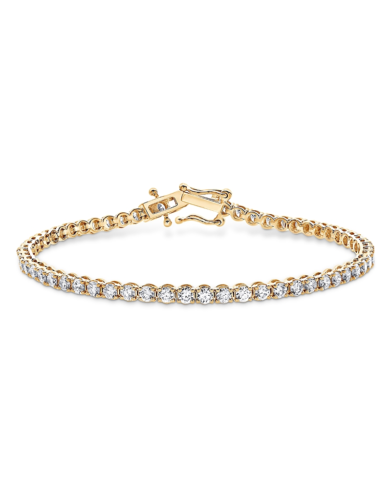 Bloomingdale's Fine Collection Certified Lab Grown Diamond Tennis Bracelet in 14K Gold, 10.0 tcw