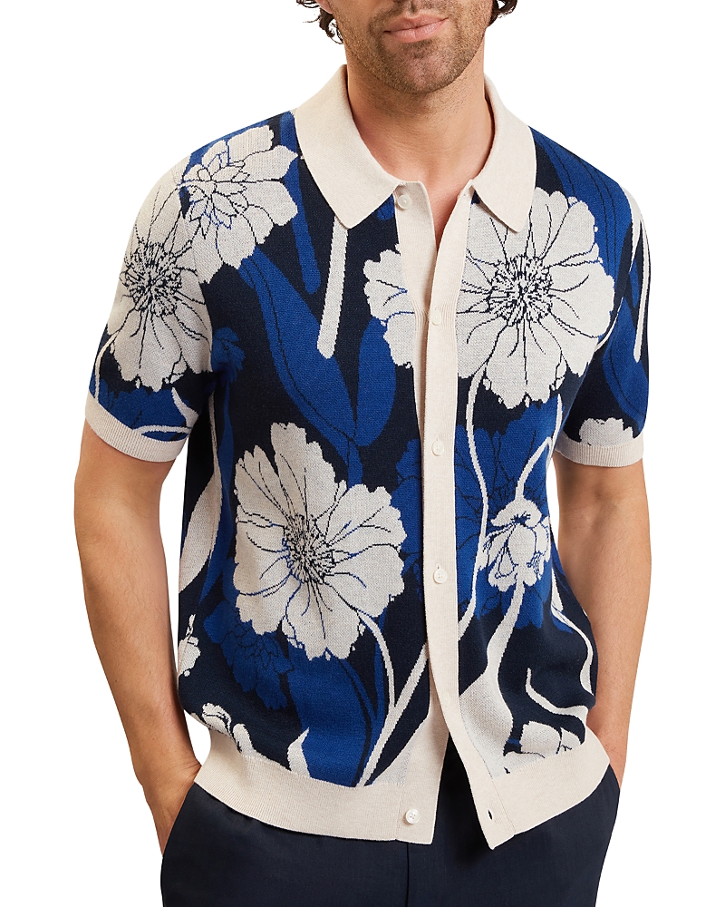 Ted Baker Aldery Floral Jacquard Shirt