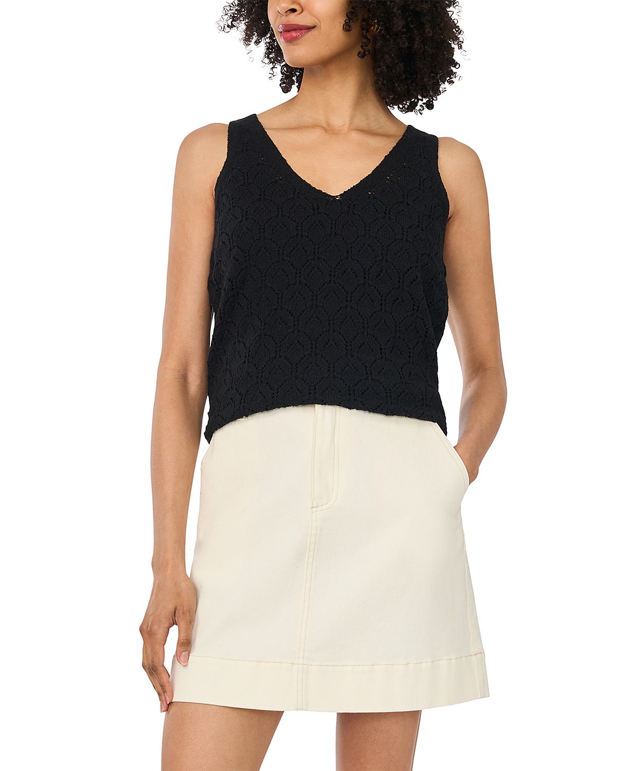 Vince Camuto Pointelle Tank