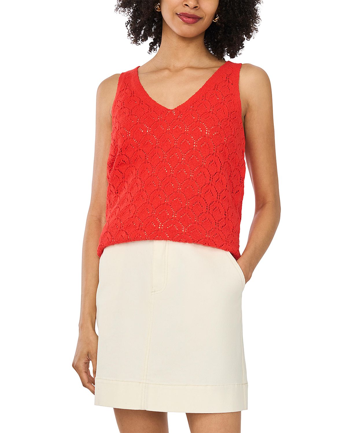 Vince Camuto Pointelle Tank