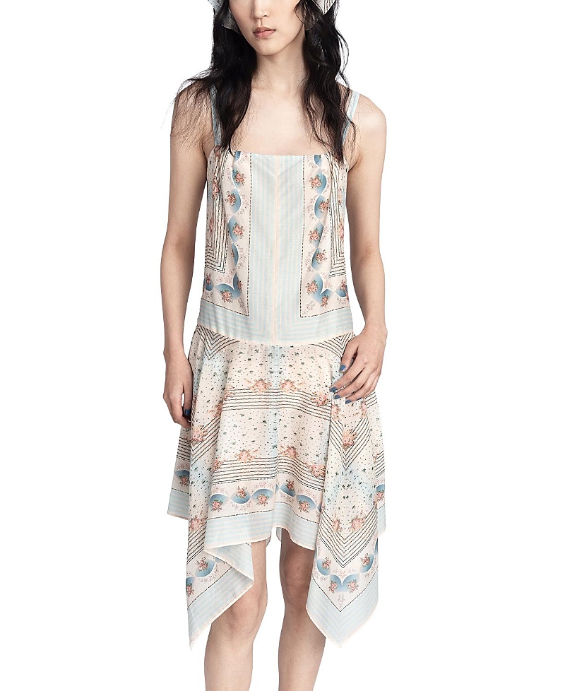 Anna Sui Heritage Scarf Print Dress