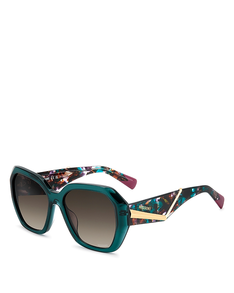 Missoni Geometrical Square Sunglasses, 55mm · OS