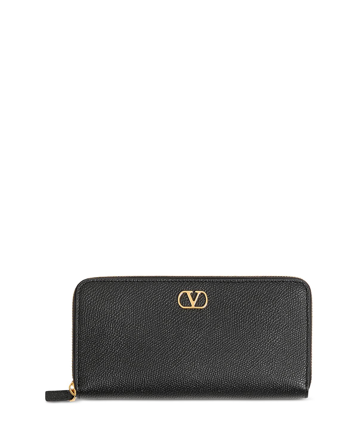 Valentino Garavani Zip Around Leather Wallet