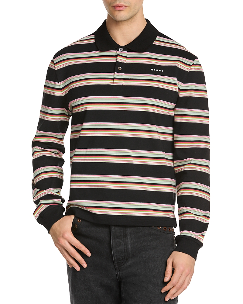 Marni Slim Fit Long Sleeve Polo Shirt