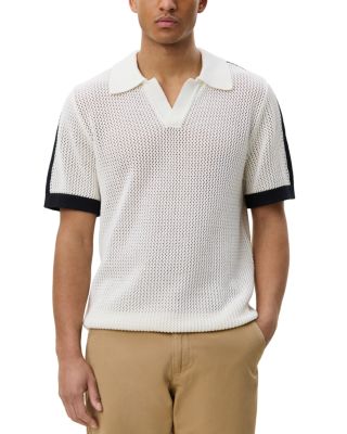 Logo Grid Knitted Polo