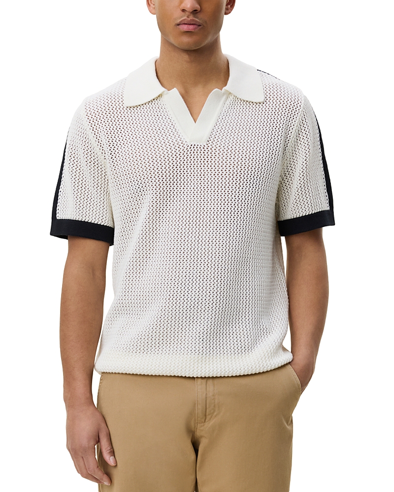 Les Deux Logo Grid Knitted Polo
