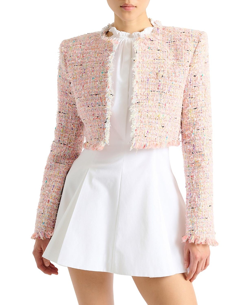 Balmain Cropped Tweed Jacket