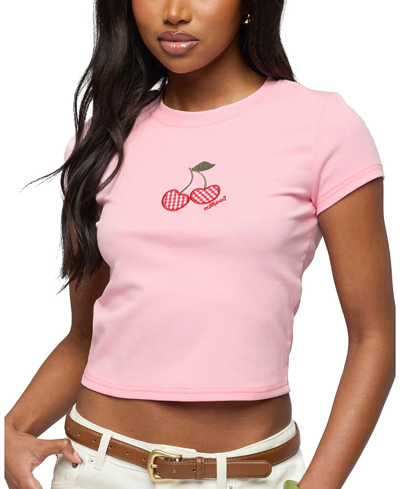 Edikted Cherry Crush T Shirt