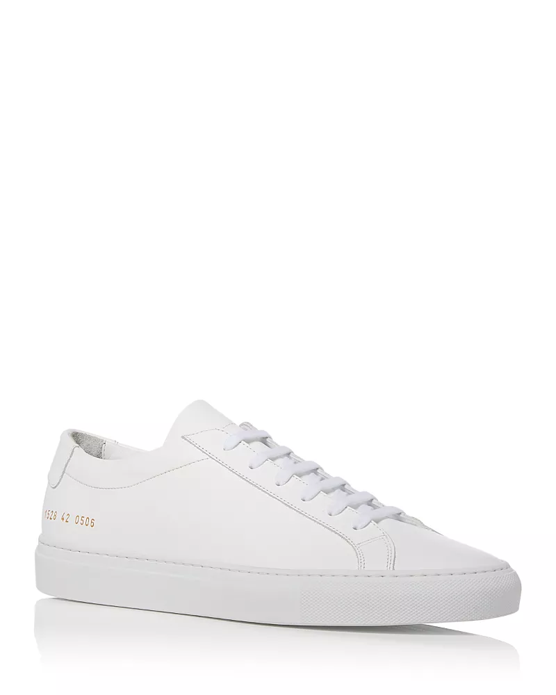 Common Projects Men's Original Achilles Low Top White Sole 1658 Sneakers