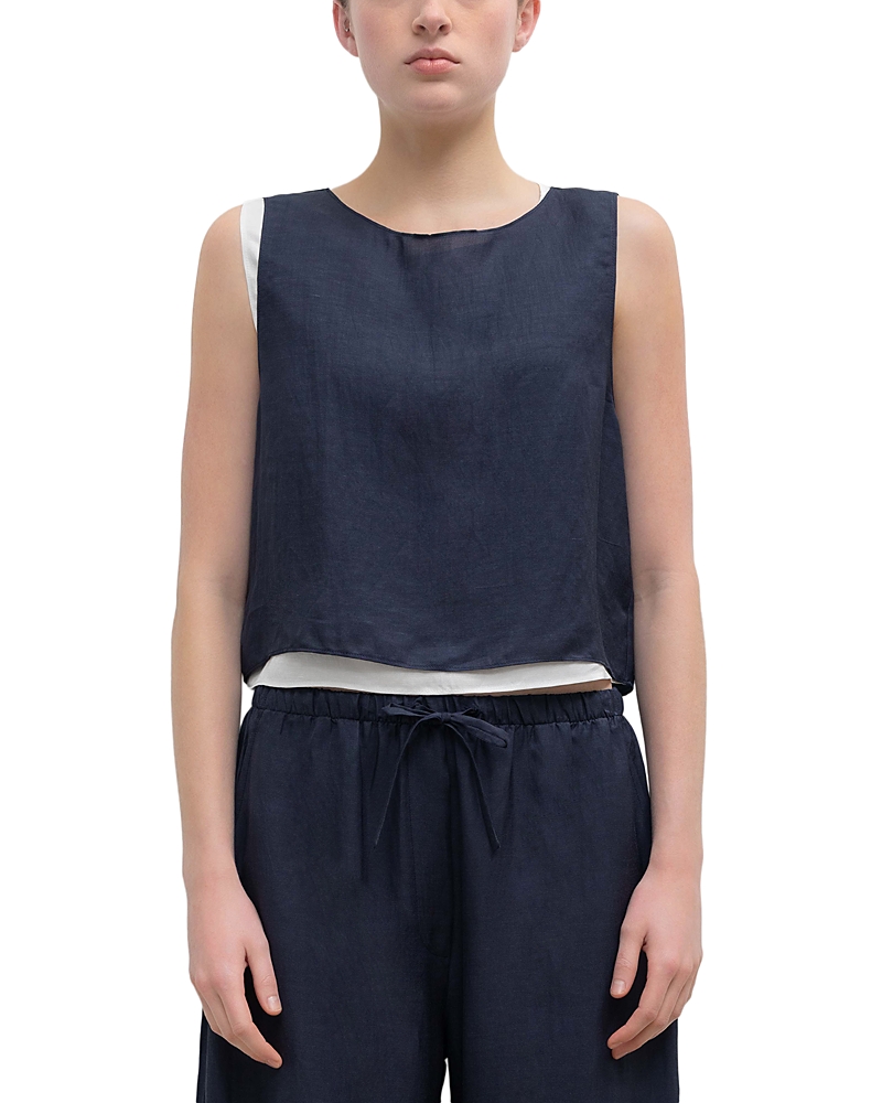 Leset Daniel Crop Sleeveless Crew Top