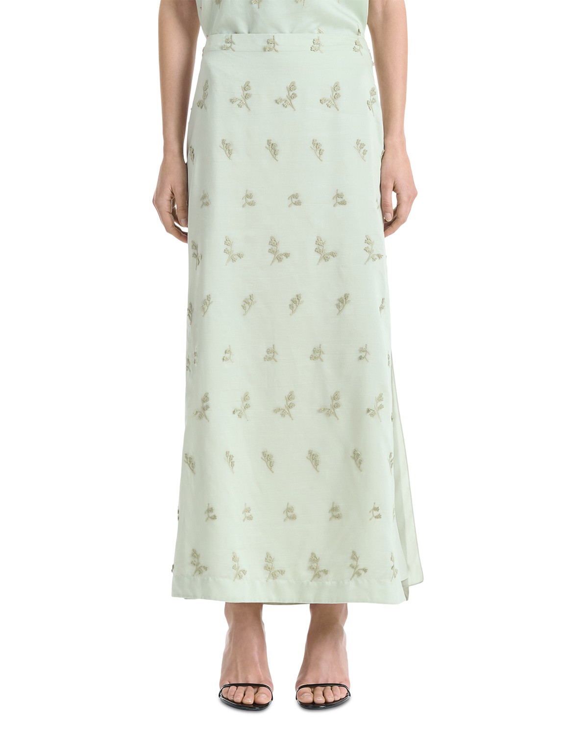 Altuzarra Linnie Maxi Skirt in Frosted Tea