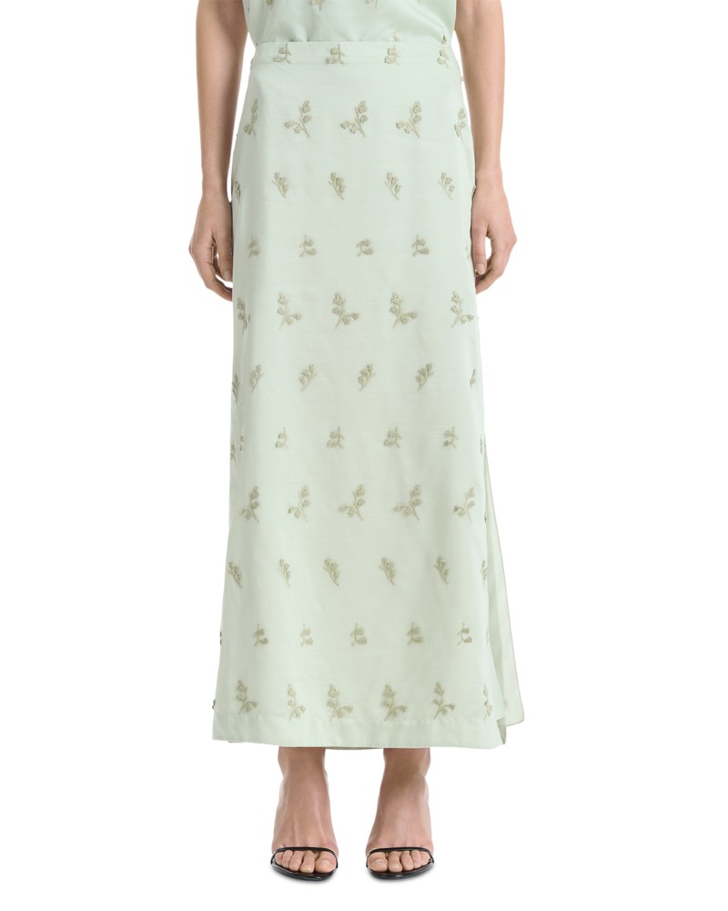 Altuzarra Linnie Maxi Skirt in Frosted Tea