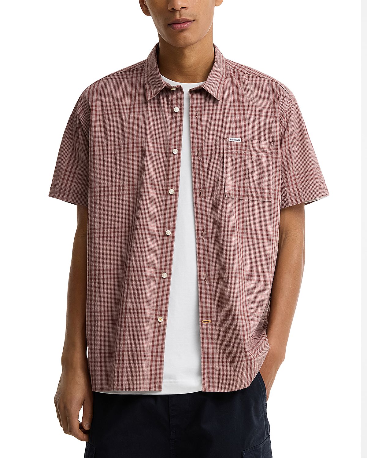 Barbour Carrock Seersucker Check Summer Shirt