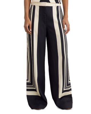 Wide Leg Printed Trousers