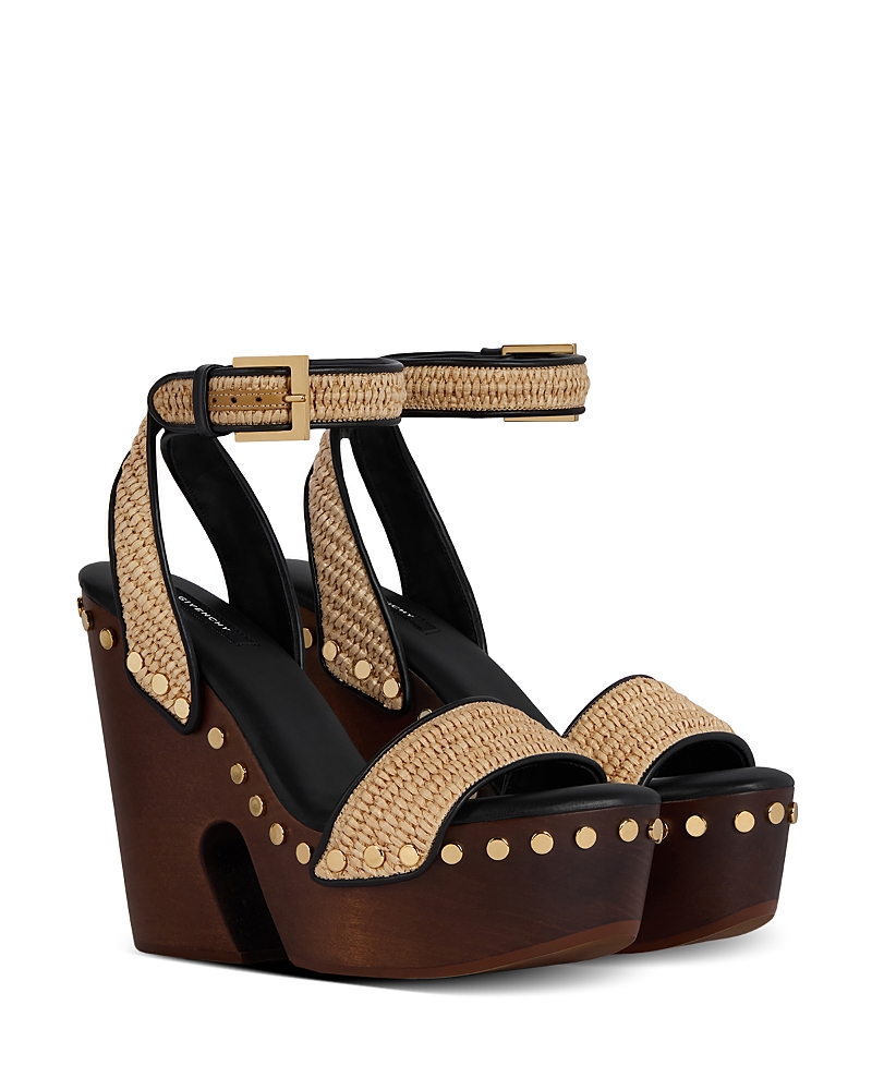 Givenchy Women's Studded Platform Wedge Sandals