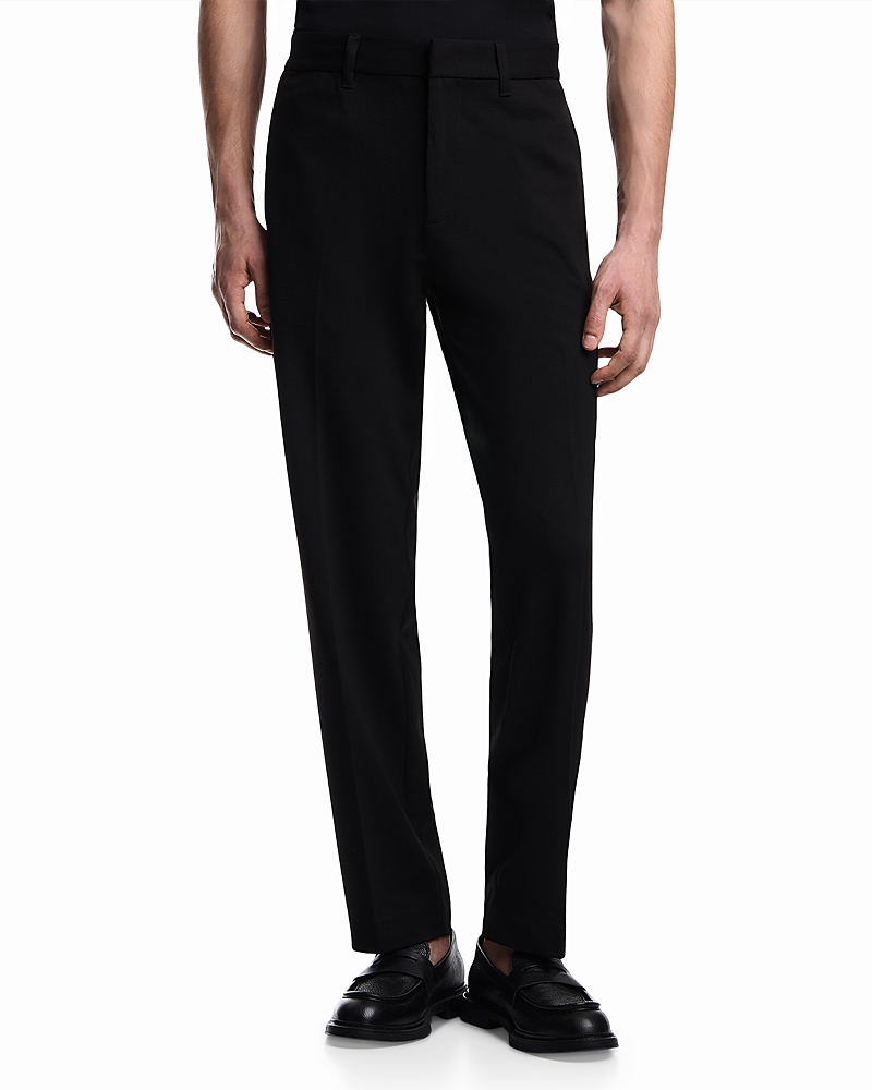 Emporio Armani Regular Fit Waffle Effect Trousers