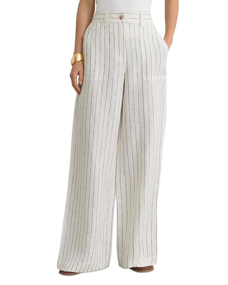 Reiss Petites Ashby Wide Leg Trousers
