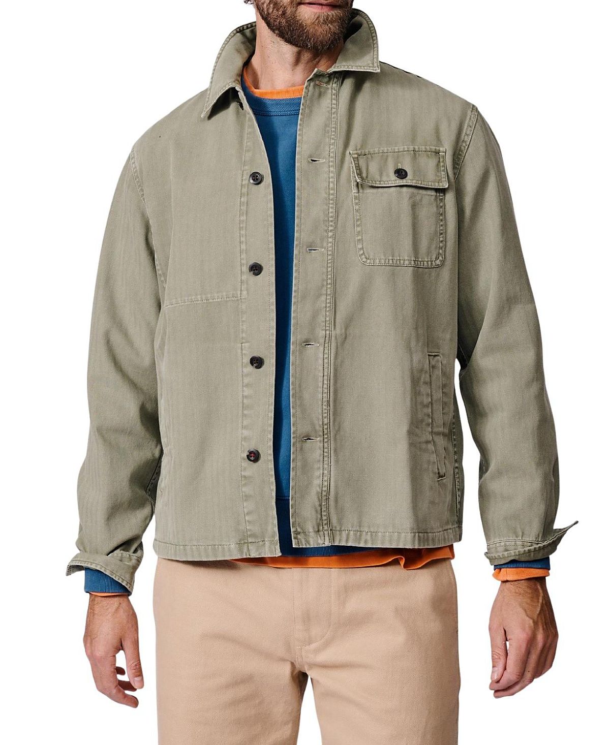 Aubin Dowse Long Sleeve Relaxed Worker Jacket