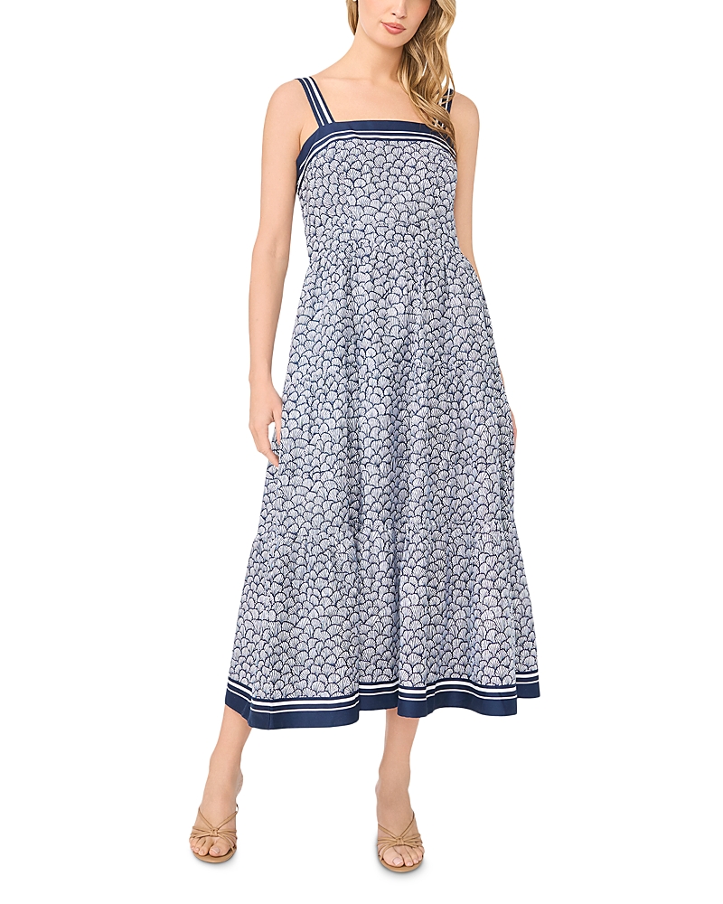 CeCe Square Neck Tiered Maxi Dress