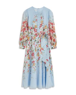 hobbs blue silk dress Hobbs London Women's Sia Silk Dress - Blue - Size 10 UK/6 US