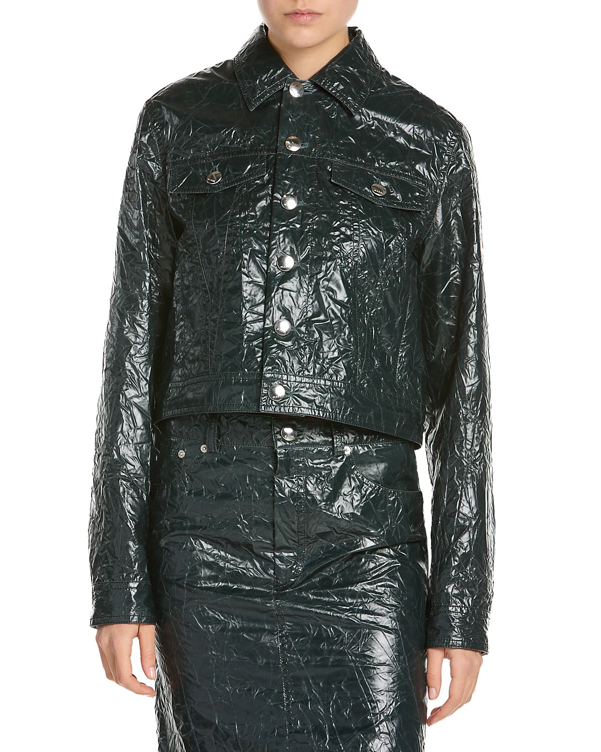 Marni Textured Faux Leather Jacket