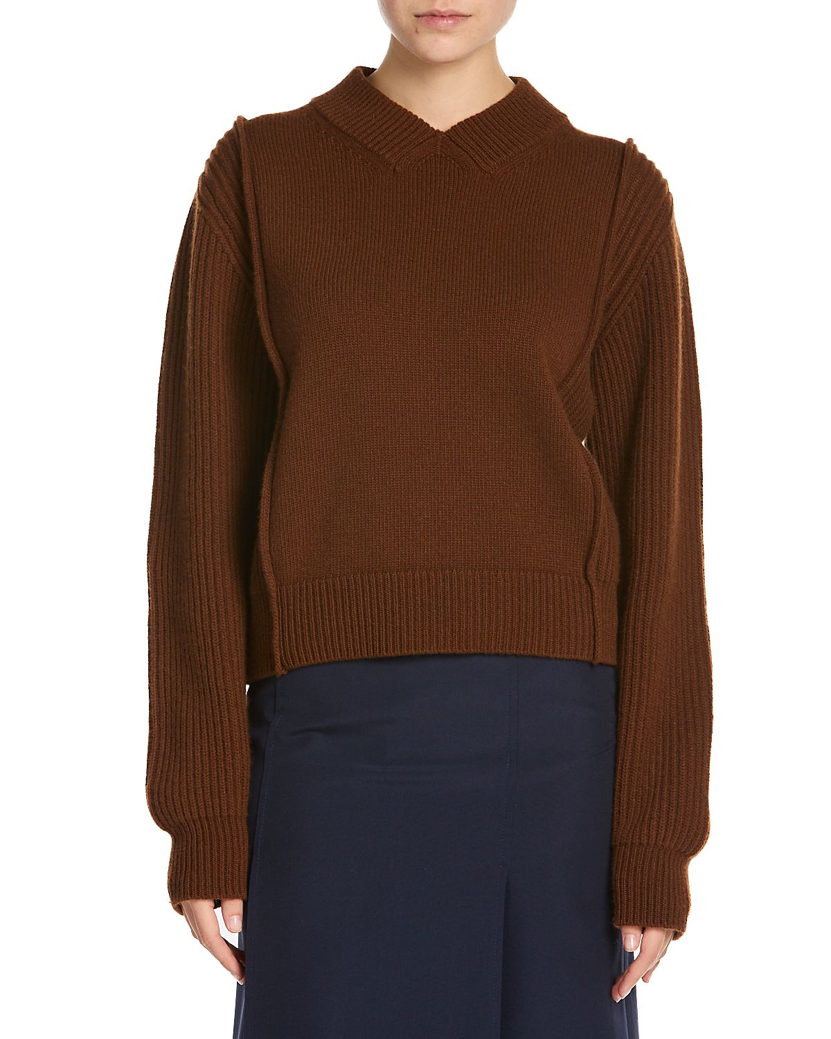 Marni Wool Cashmere V Neck Sweater