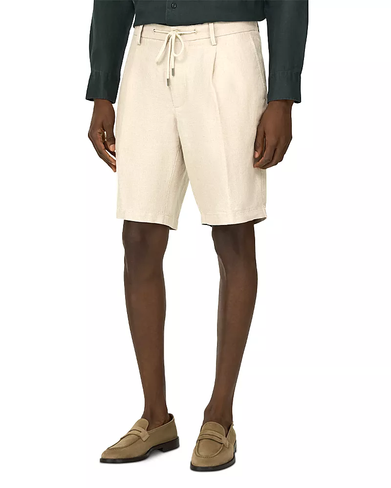 Boggi Milano Coulisse Linen Shorts