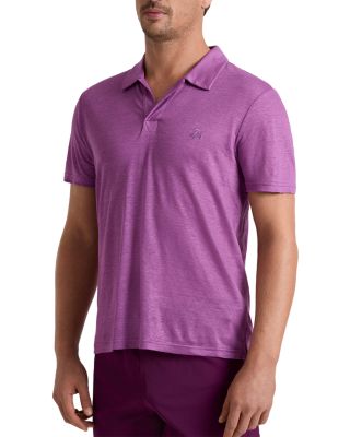 Vilebrequin Regular Fit Short Sleeve Linen Polo Shirt
