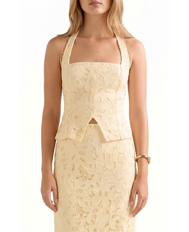 Ever New Women's Sally Lace Halter Top