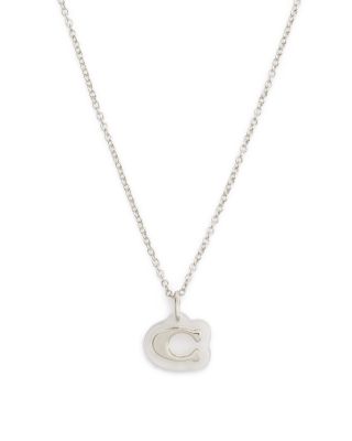 Signature C Pendant Necklace, 16-18"
