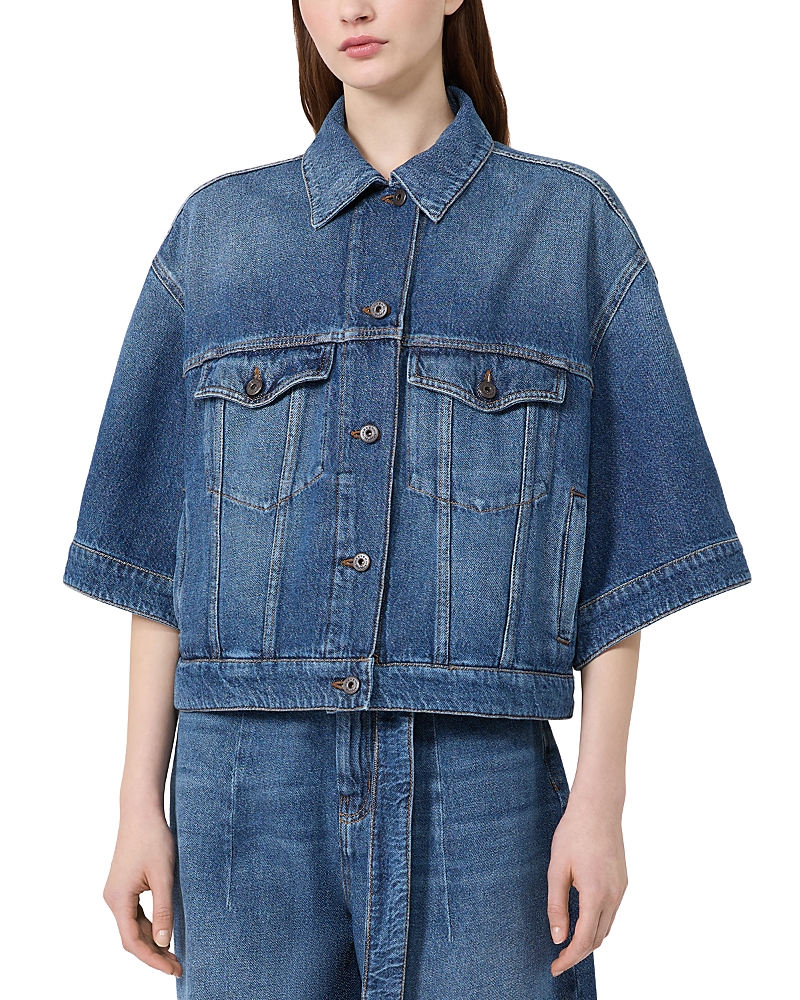 Weekend Max Mara WkdLiuti Elbow Sleeve Denim Jacket