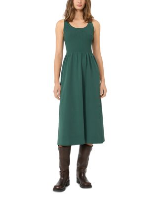 Wkdcalibri Green Ribbed Midi Dress