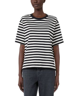 Wkdmultid Black Cotton Crewneck Tee