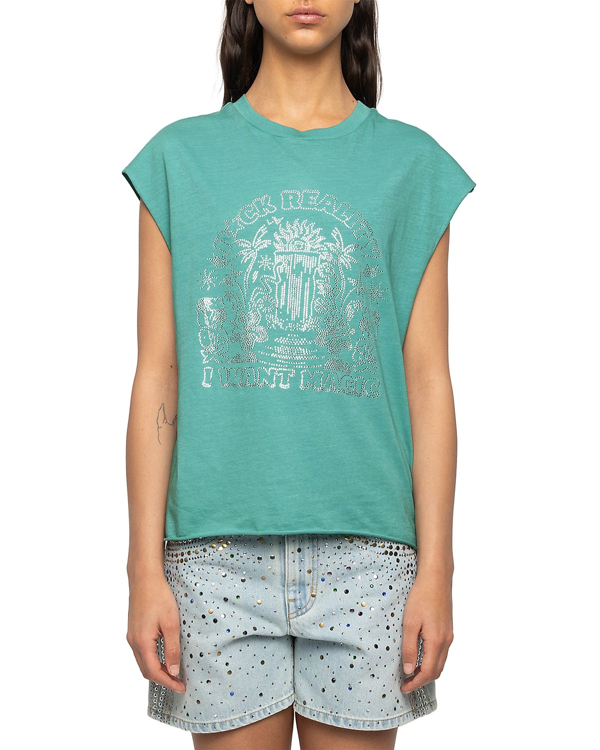 Zadig & Voltaire Cloe Cascade Tank Top