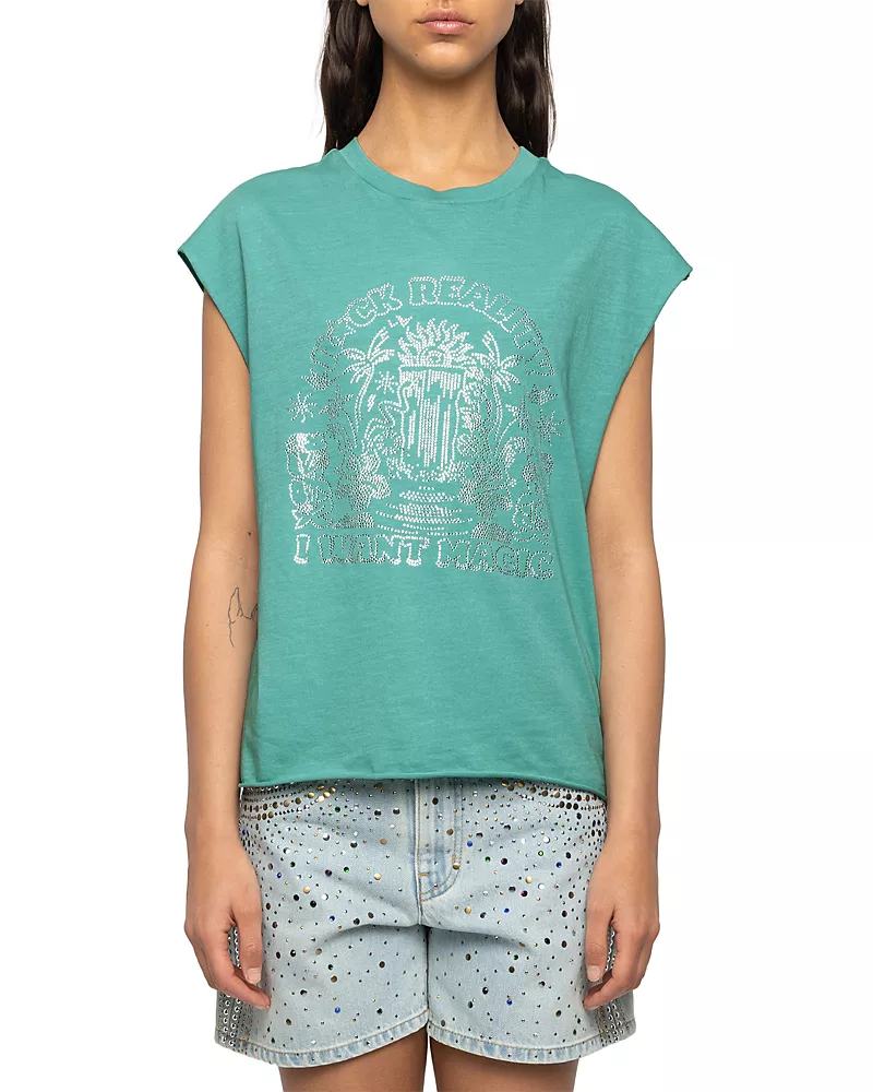 Zadig & Voltaire Cloe Cascade Tank Top