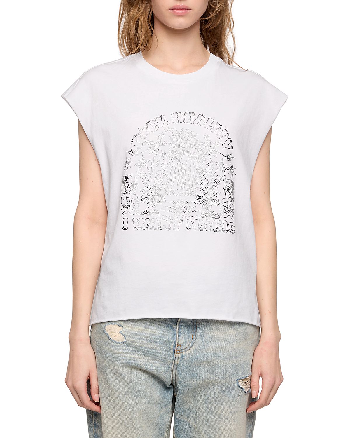 Zadig & Voltaire Cloe Cascade Tank Top