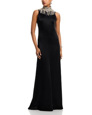 Hammered Satin Gown