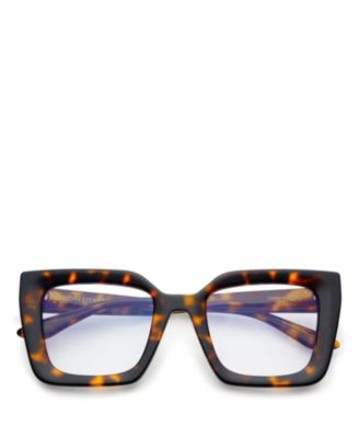 Oversized Coco Blue Light Reading Glasses, 50mm